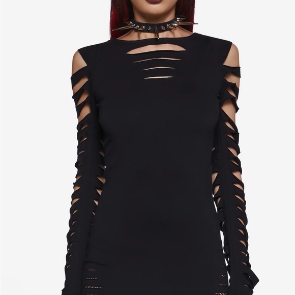Widow Portal To Hell Shredded Dress - Picture 2 of 5